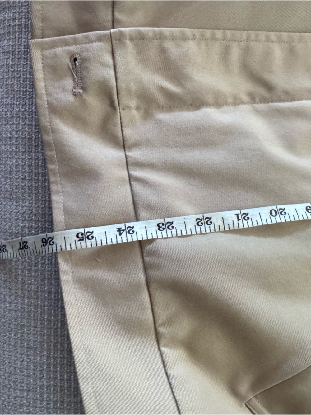 Vintage Burberry Classic Men's Khaki Trench-Style Jacket 38 REG - Picture 15 of 15